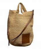 LOEWEロエベ）の古着「ラフィアスリットバッグ」｜ベージュ