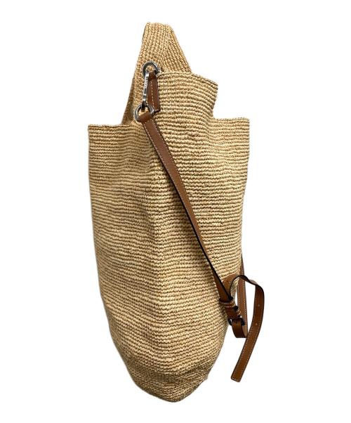LOEWE（ロエベ）LOEWE (ロエベ) ラフィアスリットバッグ ベージュの古着・服飾アイテム