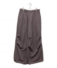 LAD MUSICIAN（ラッドミュージシャン）の古着「ESTER SERGE OVER PANTS」｜パープル