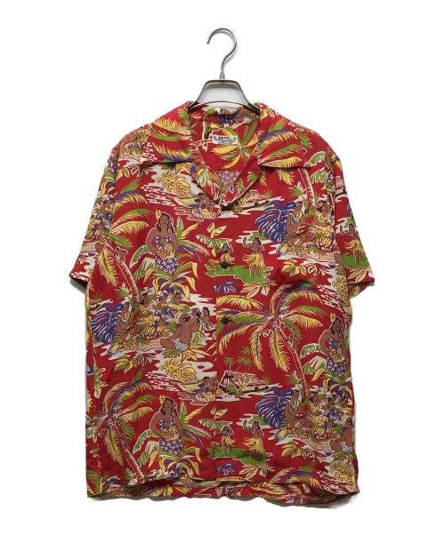 Sun Surf（サンサーフ）Sun Surf (サンサーフ) アロハシャツ レッド サイズ:Lの古着・服飾アイテム