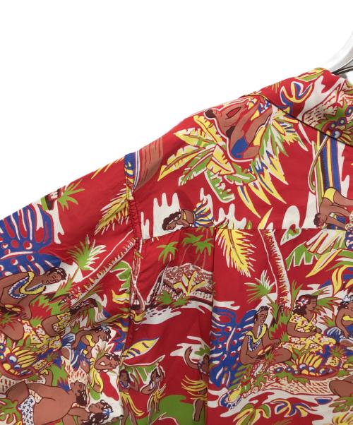 Sun Surf（サンサーフ）Sun Surf (サンサーフ) アロハシャツ レッド サイズ:Lの古着・服飾アイテム