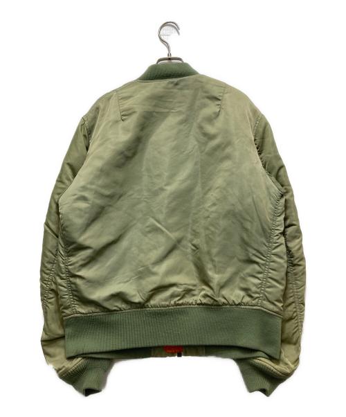 AVIREX（アヴィレックス）AVIREX (アヴィレックス) ワッペン付きMA-1ジャケット　28-A6755 オリーブ サイズ:Lの古着・服飾アイテム