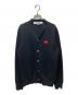 PLAY COMME des GARCONS（プレイコムデギャルソン）の古着「ハート刺繍カーディガン AD2008」｜ブラック