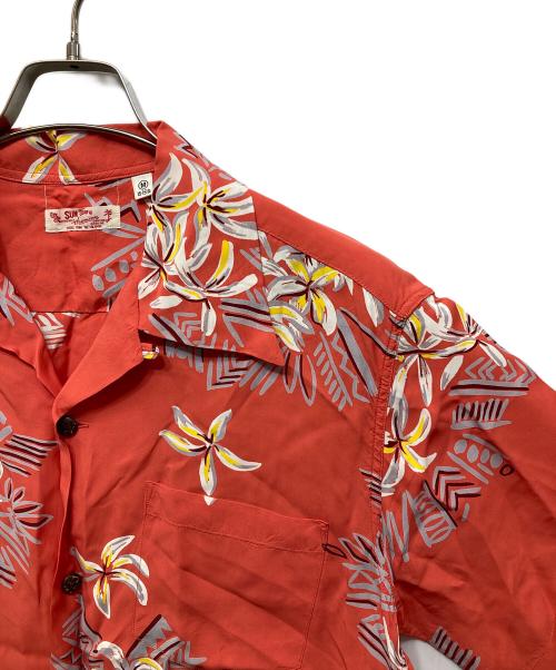 Sun Surf（サンサーフ）Sun Surf (サンサーフ) アロハシャツ レッド サイズ:Mの古着・服飾アイテム