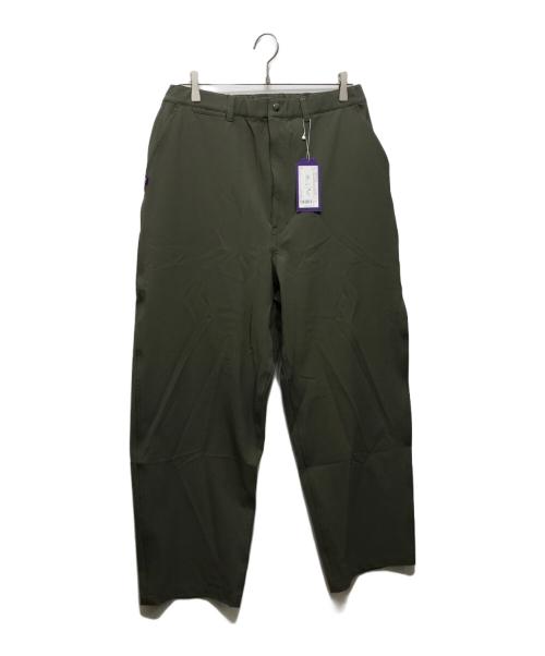 THE NORTHFACE PURPLELABEL（ザ・ノースフェイス パープルレーベル）THE NORTHFACE PURPLELABEL (ザ・ノースフェイス パープルレーベル) Stretch Twill Wide Tapered Field Pants N24FC058 グリーン サイズ:34の古着・服飾アイテム