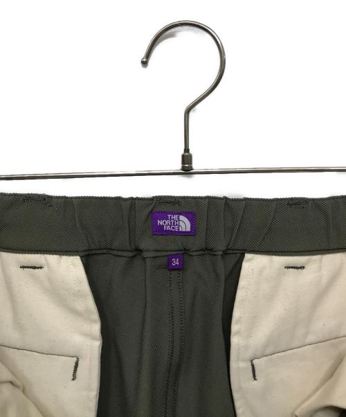 THE NORTHFACE PURPLELABEL（ザ・ノースフェイス パープルレーベル）THE NORTHFACE PURPLELABEL (ザ・ノースフェイス パープルレーベル) Stretch Twill Wide Tapered Field Pants N24FC058 グリーン サイズ:34の古着・服飾アイテム