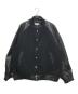 MAISON SPECIAL（メゾンスペシャル）の古着「Sheep Leather Melton Combination Stadium Jacket （シープレザーメルトンコンビ―ネーションスタジアムジャケット） 11252211202」｜ブラック