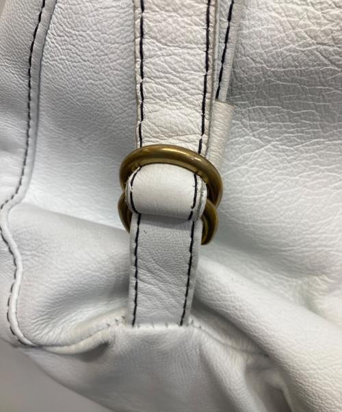 Langlitz Leathers（ラングリッツレザー）Langlitz Leathers (ラングリッツレザー) Padded One Shoulder Bag ホワイトの古着・服飾アイテム