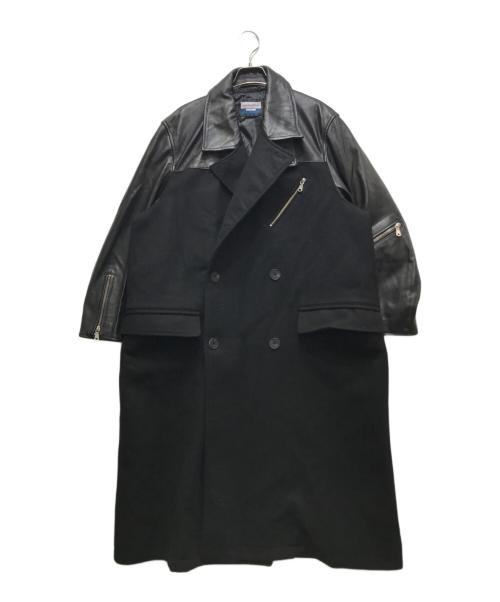 MAISON SPECIAL（メゾンスペシャル）MAISON SPECIAL Sheep Leather Melton Combination Chester Coat （シープレザーメルトンコンビネーションチェスターコート） 11252161207 /ユニセックス着用可 サイズ:00の古着・服飾アイテム