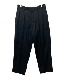 everyone（エブリワン）の古着「two tuck wide twill trouser」｜ブラック