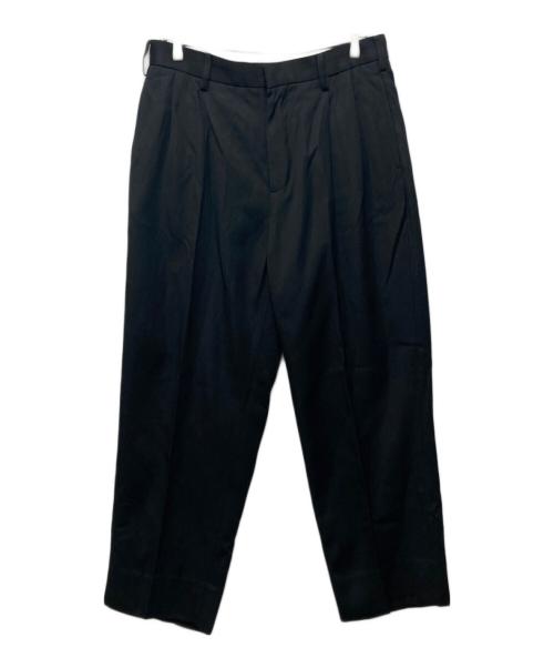 everyone（エブリワン）everyone (エブリワン) two tuck wide twill trouser ブラック サイズ:Ｍの古着・服飾アイテム