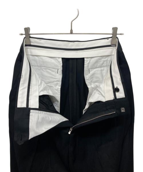 everyone（エブリワン）everyone (エブリワン) two tuck wide twill trouser ブラック サイズ:Ｍの古着・服飾アイテム