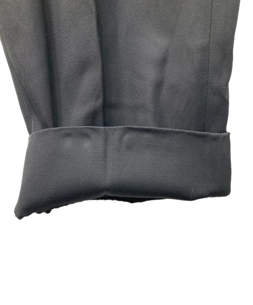 everyone（エブリワン）everyone (エブリワン) two tuck wide twill trouser ブラック サイズ:Ｍの古着・服飾アイテム