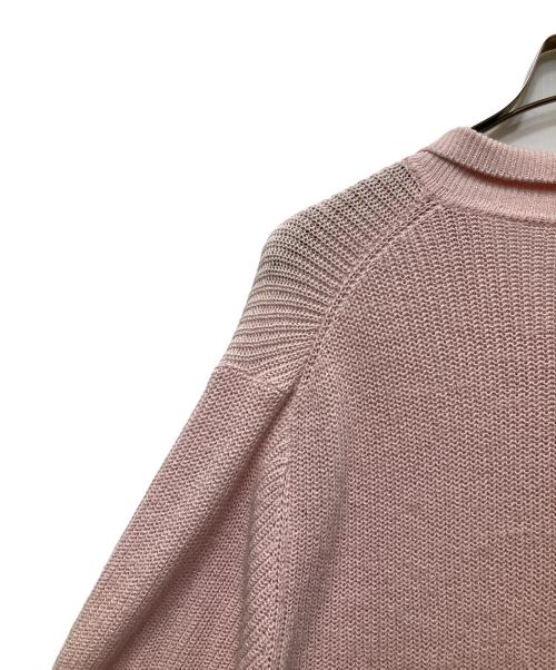 POSTELEGANT（ポステレガント）POSTELEGANT (ポステレガント) Washi Paper Wool Knit Polo/ワシペーパーウールニットポロ ピンク サイズ:Sの古着・服飾アイテム