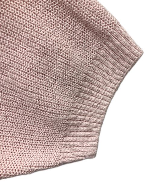 POSTELEGANT（ポステレガント）POSTELEGANT (ポステレガント) Washi Paper Wool Knit Polo/ワシペーパーウールニットポロ ピンク サイズ:Sの古着・服飾アイテム