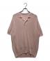 POSTELEGANT（ポステレガント）の古着「Washi Paper Wool Knit Polo/ワシペーパーウールニットポロ」｜ピンク