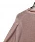 中古・古着 POSTELEGANT (ポステレガント) Washi Paper Wool Knit Polo/ワシペーパーウールニットポロ ピンク サイズ:S：7000円