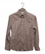 BRUNELLO CUCINELLIブルネロクチネリ）の古着「チェックシャツ / BR87640」｜ブラウン