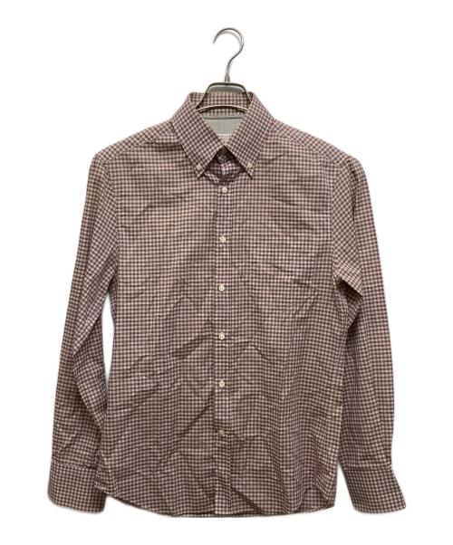 BRUNELLO CUCINELLI（ブルネロクチネリ）BRUNELLO CUCINELLI (ブルネロクチネリ) チェックシャツ / BR87640 ブラウン サイズ:-の古着・服飾アイテム