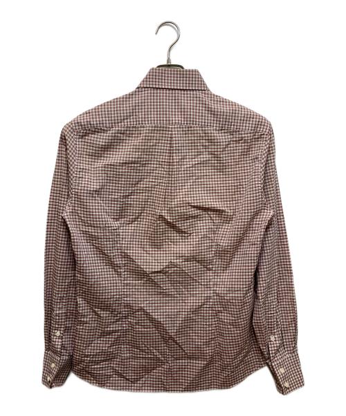 BRUNELLO CUCINELLI（ブルネロクチネリ）BRUNELLO CUCINELLI (ブルネロクチネリ) チェックシャツ / BR87640 ブラウン サイズ:-の古着・服飾アイテム