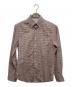 BRUNELLO CUCINELLI（ブルネロクチネリ）の古着「チェックシャツ / BR87640」｜ブラウン