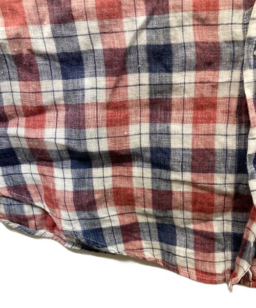 BRUNELLO CUCINELLI（ブルネロクチネリ）BRUNELLO CUCINELLI (ブルネロクチネリ) チェックシャツ レッド×ネイビー サイズ:-の古着・服飾アイテム