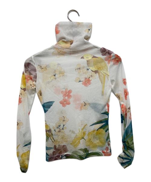 LEONARD SPORT（レオナール スポーツ）LEONARD SPORT (レオナール スポーツ) 花柄シアーカットソー ホワイト サイズ:38の古着・服飾アイテム