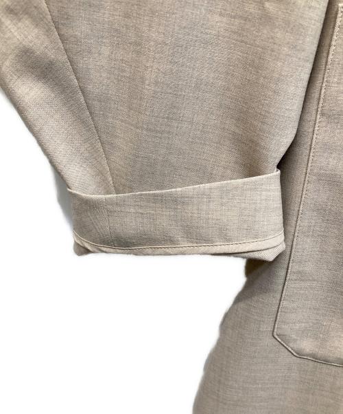 HYKE（ハイク）HYKE (ハイク) STRETCH TROPICAL SHOP COAT ベージュ サイズ:Sの古着・服飾アイテム