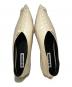 中古・古着 JIL SANDER (ジルサンダー) WHIPSTITCH BALLERINA FLATS ホワイト サイズ:37：18000円