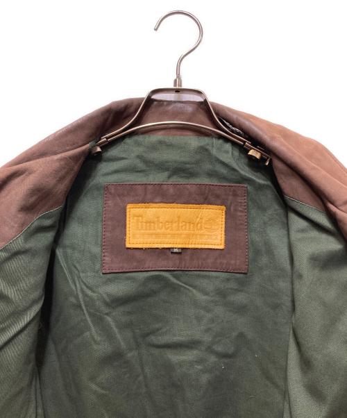 Timberland（ティンバーランド）Timberland (ティンバーランド) レザージャケット ブラウン サイズ:Mの古着・服飾アイテム