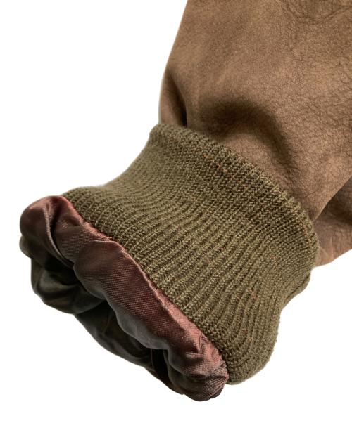 Timberland（ティンバーランド）Timberland (ティンバーランド) レザージャケット ブラウン サイズ:Mの古着・服飾アイテム