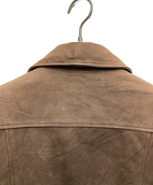 Timberland（ティンバーランド）Timberland (ティンバーランド) レザージャケット ブラウン サイズ:Mの古着・服飾アイテム