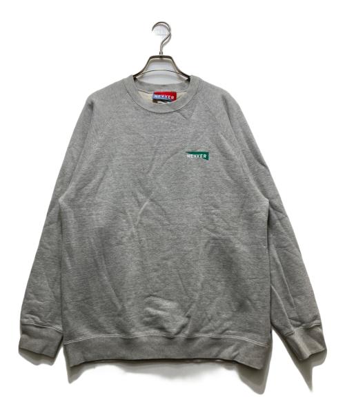 NEVVER（ニューアー）NEVVER (ニューアー) BIOTOP Crewneck Sweatshirt グレー サイズ:ビオトップ　クルーネック　スウェットシャツの古着・服飾アイテム