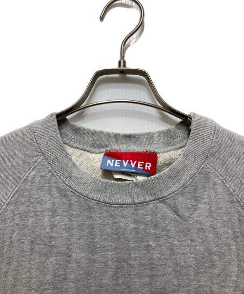 NEVVER（ニューアー）NEVVER (ニューアー) BIOTOP Crewneck Sweatshirt グレー サイズ:ビオトップ　クルーネック　スウェットシャツの古着・服飾アイテム