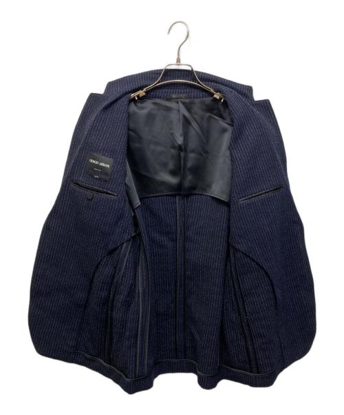 GIORGIO ARMANI（ジョルジョアルマーニ）GIORGIO ARMANI (ジョルジョアルマーニ) UPTON テーラードジャケット ネイビー サイズ:50Rの古着・服飾アイテム
