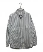 HERMESエルメス）の古着「ストライプシャツ」｜ブルー