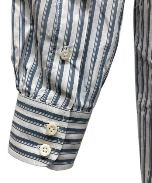 HERMES（エルメス）HERMES (エルメス) ストライプシャツ ブルー サイズ:freeの古着・服飾アイテム