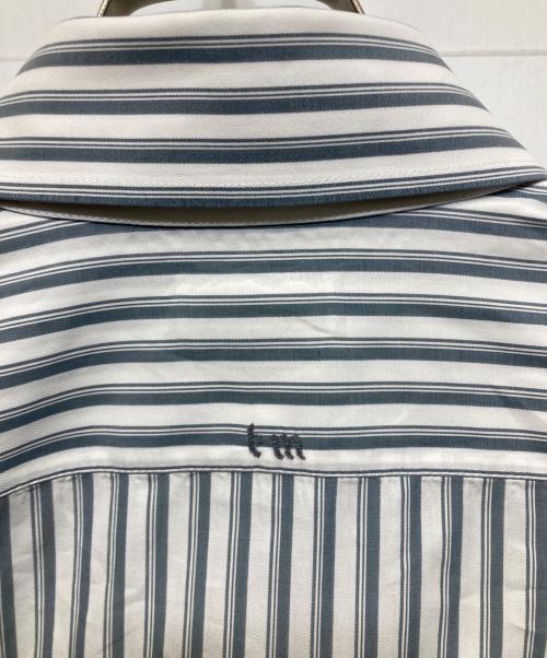 HERMES（エルメス）HERMES (エルメス) ストライプシャツ ブルー サイズ:freeの古着・服飾アイテム