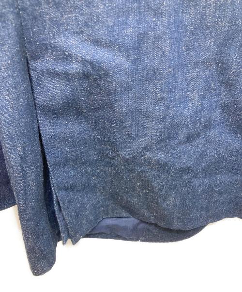 RALPH LAUREN Purple Label（ラルフ ローレン パープル レーベル）RALPH LAUREN PURPLE LABEL (ラルフ ローレン パープル レーベル) ジレ付 デニムテーラードジャケット インディゴ サイズ:42の古着・服飾アイテム