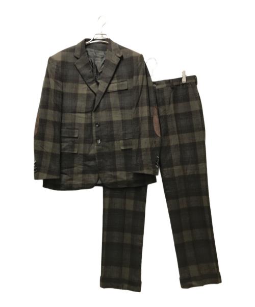 RALPH LAUREN Purple Label（ラルフ ローレン パープル レーベル）RALPH LAUREN PURPLE LABEL (ラルフ ローレン パープル レーベル) 3ピースセットアップスーツ カーキ サイズ:40の古着・服飾アイテム