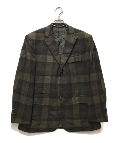 RALPH LAUREN Purple Label（ラルフ ローレン パープル レーベル）RALPH LAUREN PURPLE LABEL (ラルフ ローレン パープル レーベル) 3ピースセットアップスーツ カーキ サイズ:40の古着・服飾アイテム