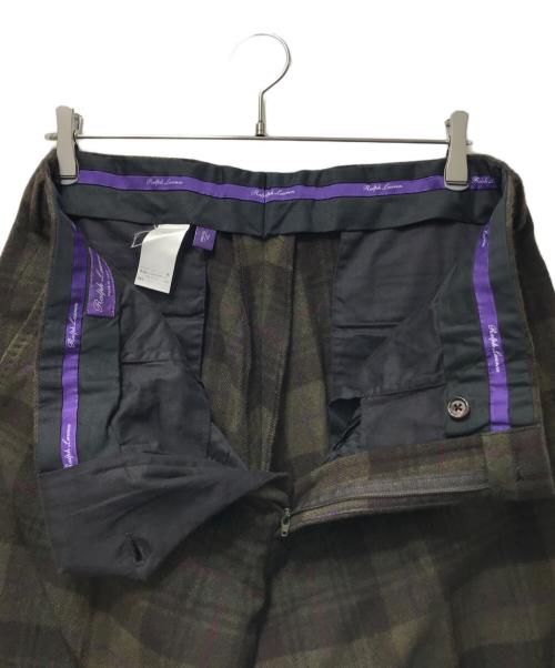 RALPH LAUREN Purple Label（ラルフ ローレン パープル レーベル）RALPH LAUREN PURPLE LABEL (ラルフ ローレン パープル レーベル) 3ピースセットアップスーツ カーキ サイズ:40の古着・服飾アイテム