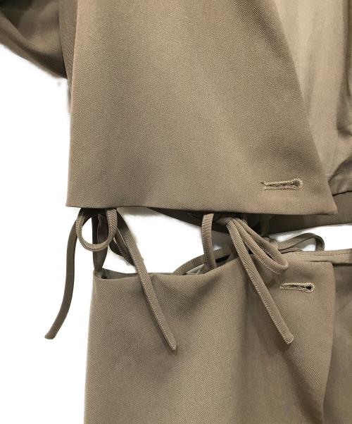 sahara（サハラ）sahara (サハラ) ウエストリボンジャケット ブラウン サイズ:FREEの古着・服飾アイテム