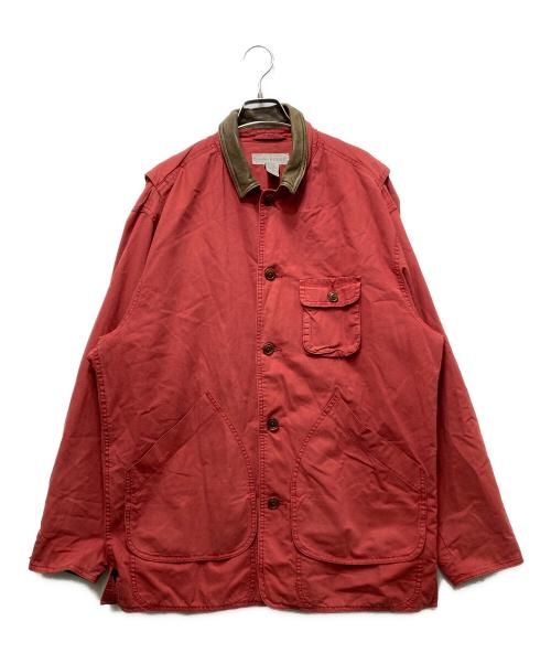BANANA REPUBLIC（バナナリパブリック）BANANA REPUBLIC (バナナリパブリック) 襟レザーワークジャケット/HONG KONG製 レッド サイズ:Sの古着・服飾アイテム