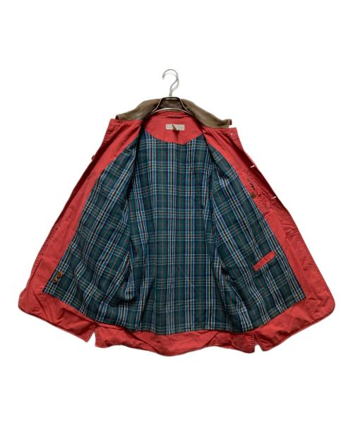BANANA REPUBLIC（バナナリパブリック）BANANA REPUBLIC (バナナリパブリック) 襟レザーワークジャケット/HONG KONG製 レッド サイズ:Sの古着・服飾アイテム