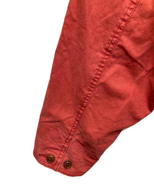 BANANA REPUBLIC（バナナリパブリック）BANANA REPUBLIC (バナナリパブリック) 襟レザーワークジャケット/HONG KONG製 レッド サイズ:Sの古着・服飾アイテム