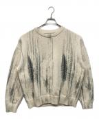 YOKEヨーク）の古着「Printed Cotton Cneck Sweater」｜ホワイト