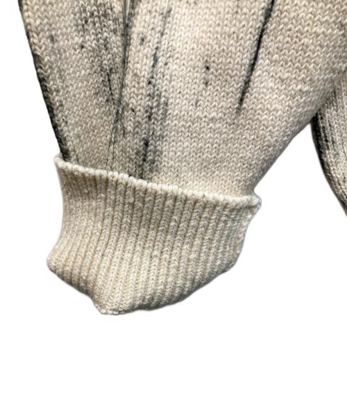 YOKE（ヨーク）YOKE (ヨーク) Printed Cotton Cneck Sweater ホワイト サイズ:3の古着・服飾アイテム