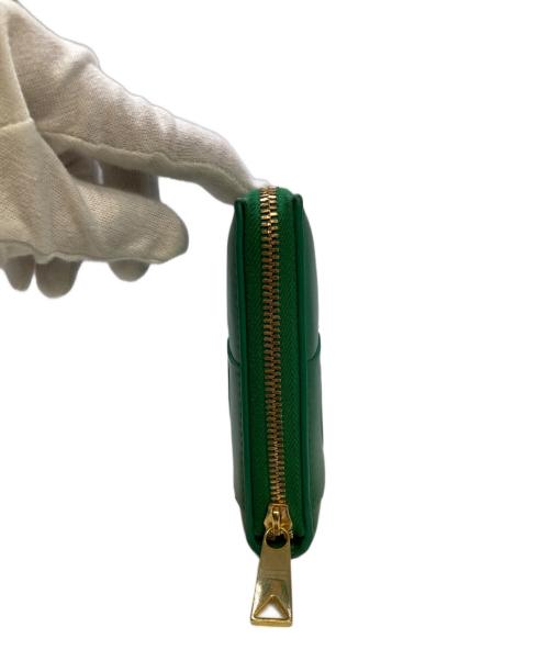 BOTTEGA VENETA（ボッテガベネタ）BOTTEGA VENETA (ボッテガベネタ) カセット ジップアラウンドウォレット グリーンの古着・服飾アイテム