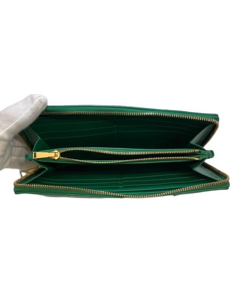 BOTTEGA VENETA（ボッテガベネタ）BOTTEGA VENETA (ボッテガベネタ) カセット ジップアラウンドウォレット グリーンの古着・服飾アイテム